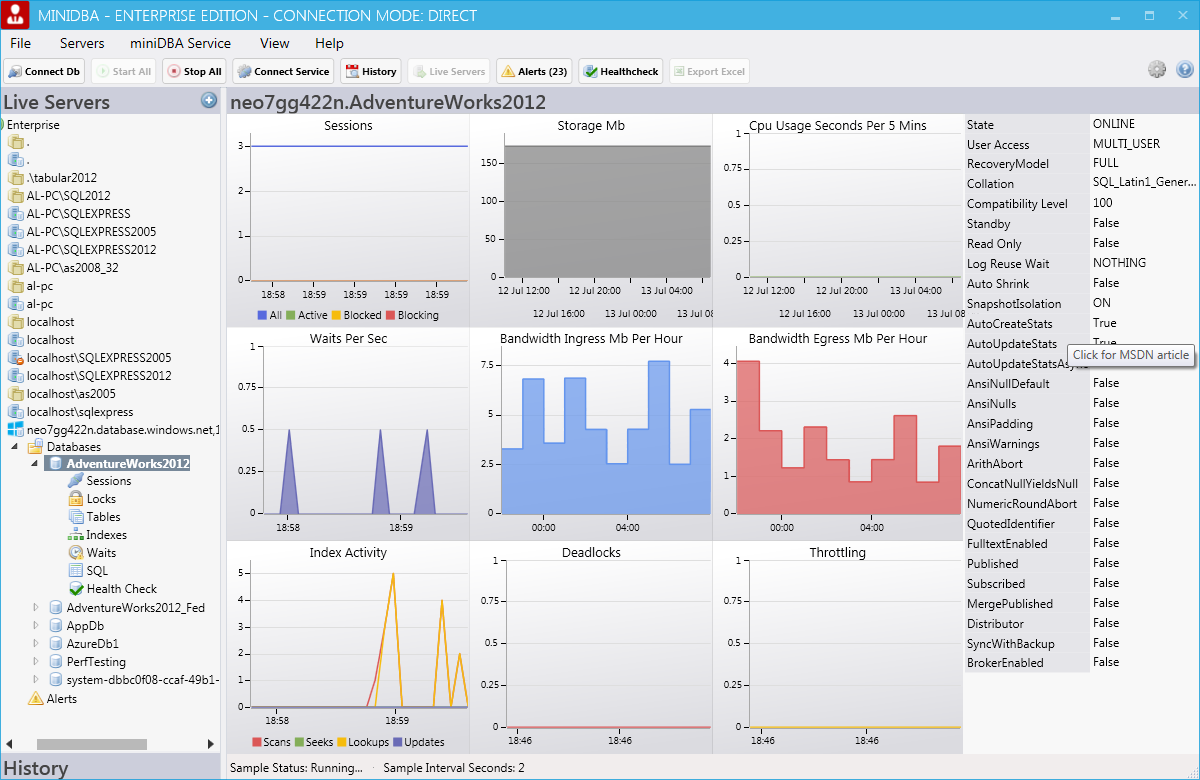 Monitoring rmapo monitoring db