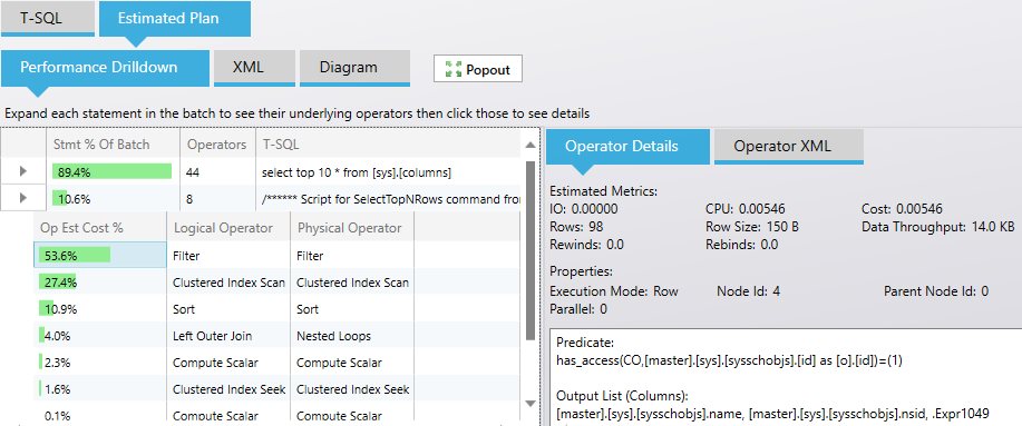 SQL Server blocking statements