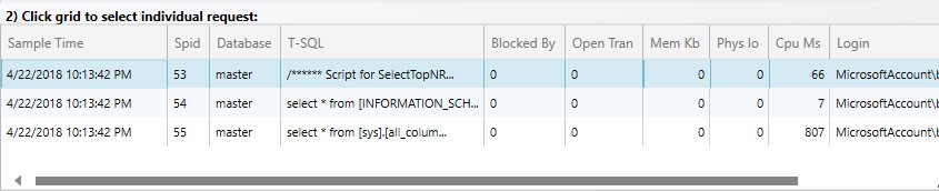 SQL Server blocking statements