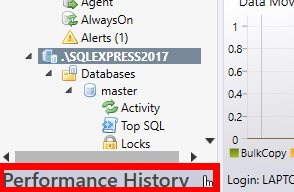 SQL Server history viewer button