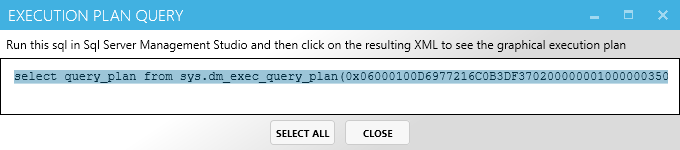 statement execution plan