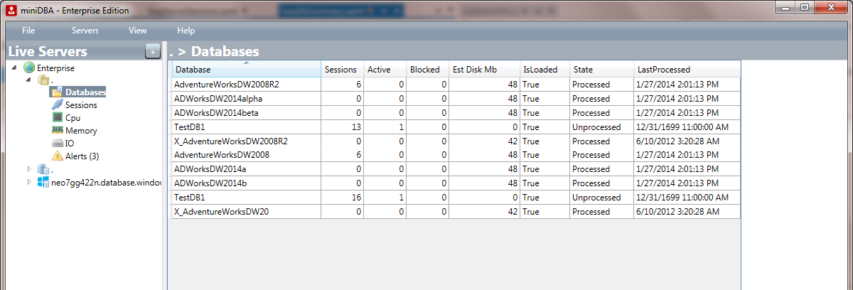 Analysis Services Databases